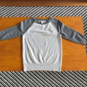 J. Crew Marino Baseball Sweater